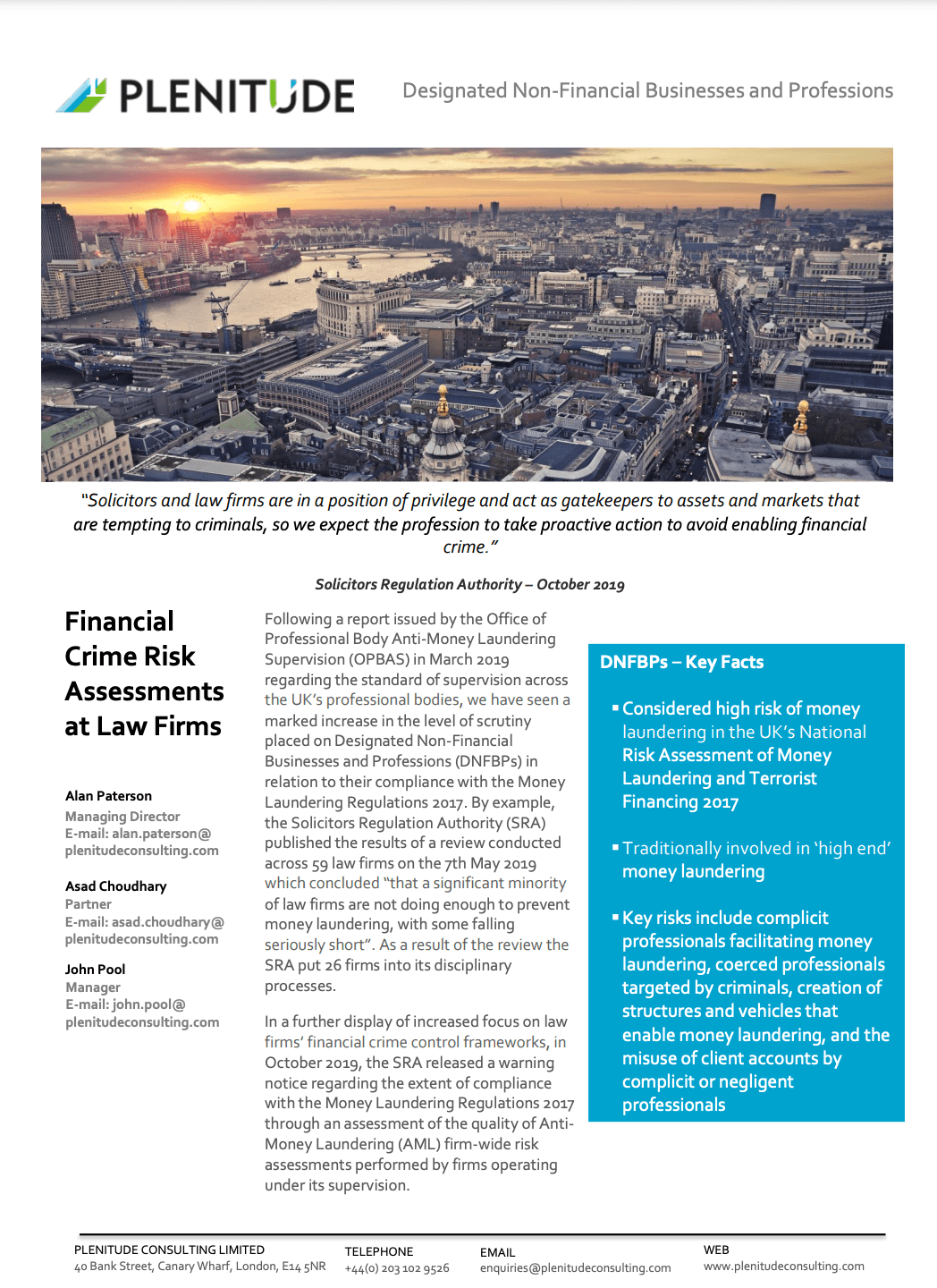 cover page of article on compliance